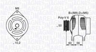 MAGNETI MARELLI 063533479010 -  Генератор